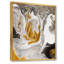 Vague de marbre doré et noir V - peinture sur toile-67231562-67231572