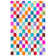 Tapis mauve / beige / bleu Racette