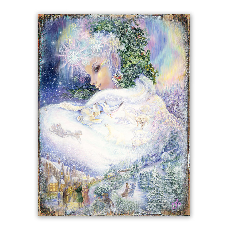 Reine des neiges, H 12 po x l 9 po x P 1 po