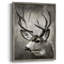 Focused Buck Framed Print - Solid Wood-480672449