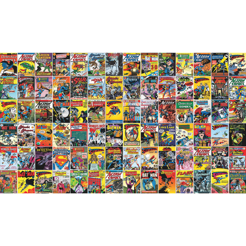 Panneau mural L 6 pi x l 126 po Classic Dc Comics