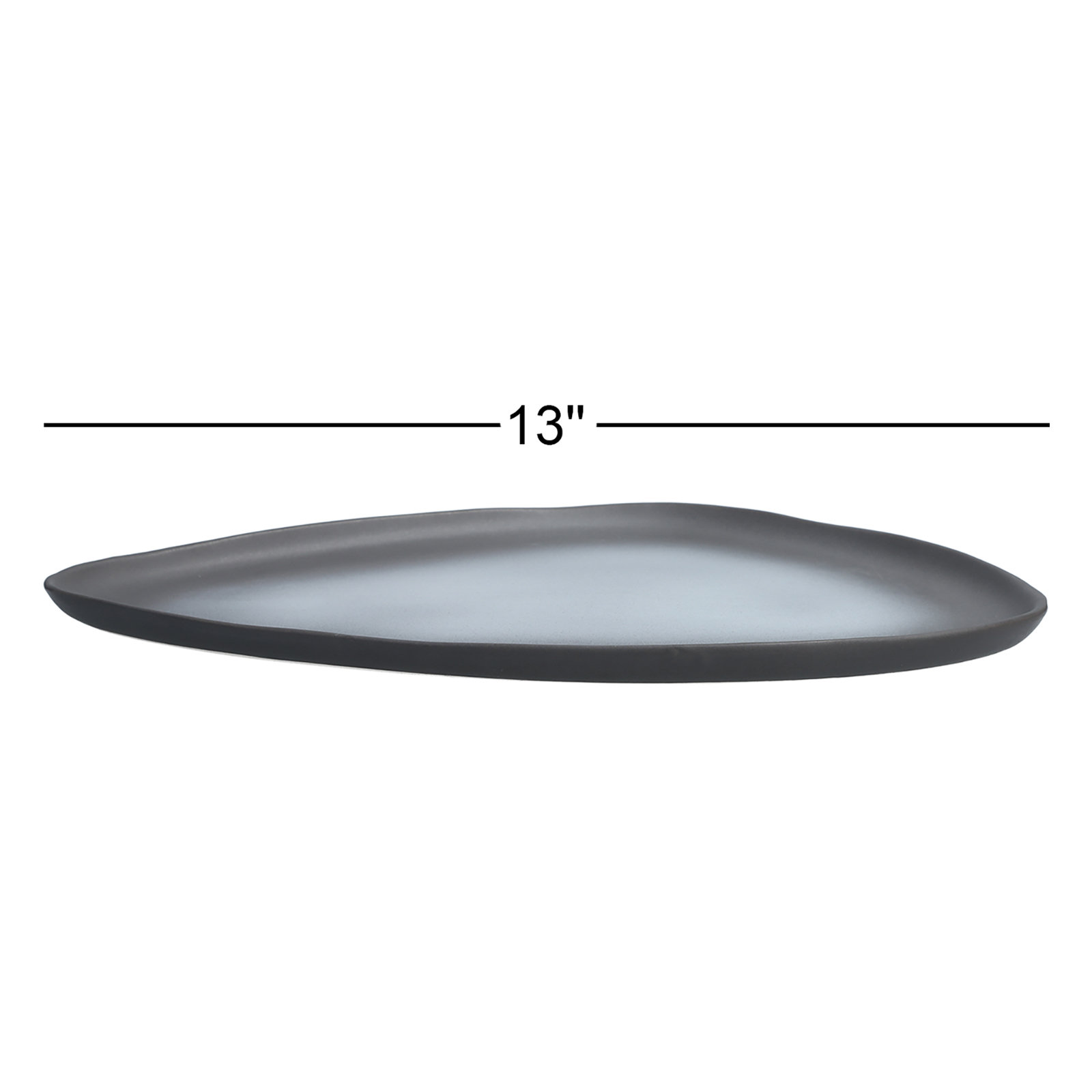 Collection No 1 13" Salad Plate, Charcoal