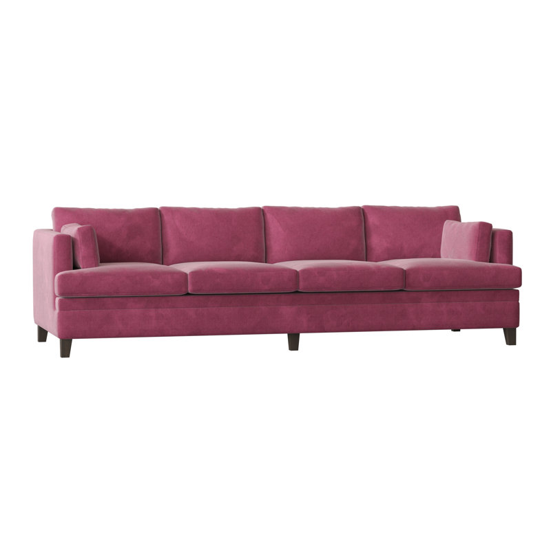 Canapé Todd, Fuchsia Savona, Acajou brun