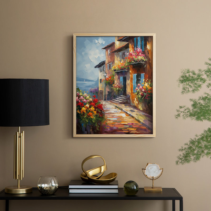 NAUTICAL Series DLVII, reproduction encadrée - bois massif, Naturel, H 30 po x l 24 po