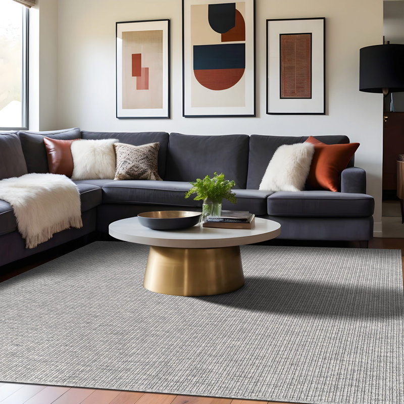 Nadene Gray Indoor Area Rug, Rectangle 2' x 3'