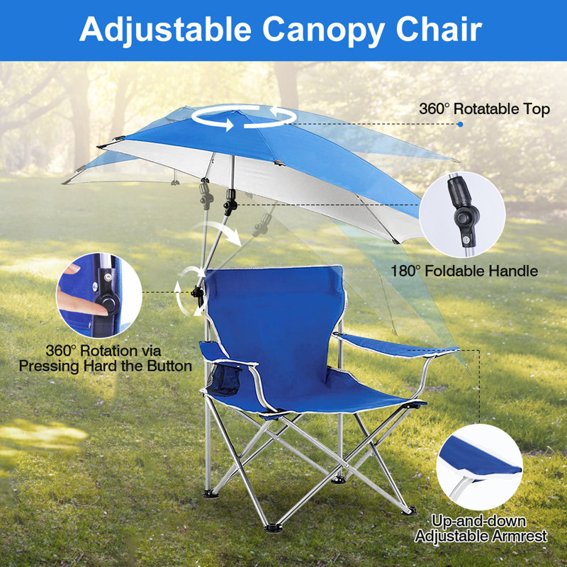 Nila Folding Camping Chair, Blue