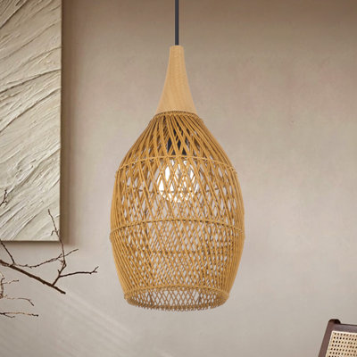 Corlyn 1 - Light Natural Geometric Pendant