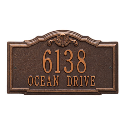 Gatewood Personalized Standard 2-Line Wall Address Plaque