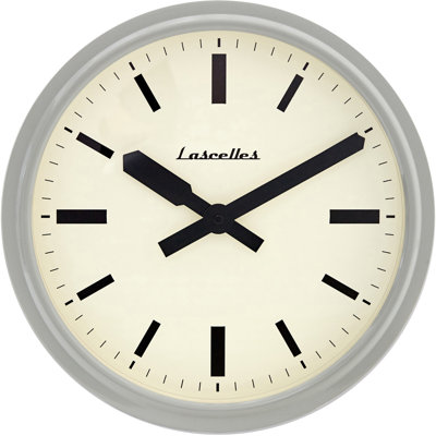 Deep Retro London dial Wall Clock in Gloss. 36cm dia. 10cm deep