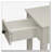 White Accent Table with Bottom Shelf-1844100461