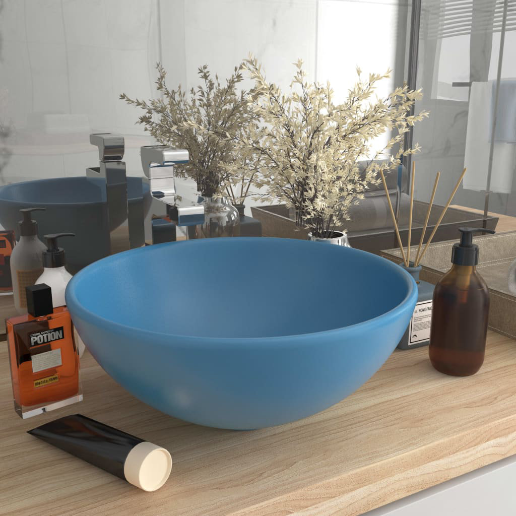 Belfry Bathroom Yogi 325mm L x 325mm W Ceramic Circular Countertop Basin Sink