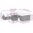 Vidaxl Garden Sofa Set Light Grey, Anthracite-117670392