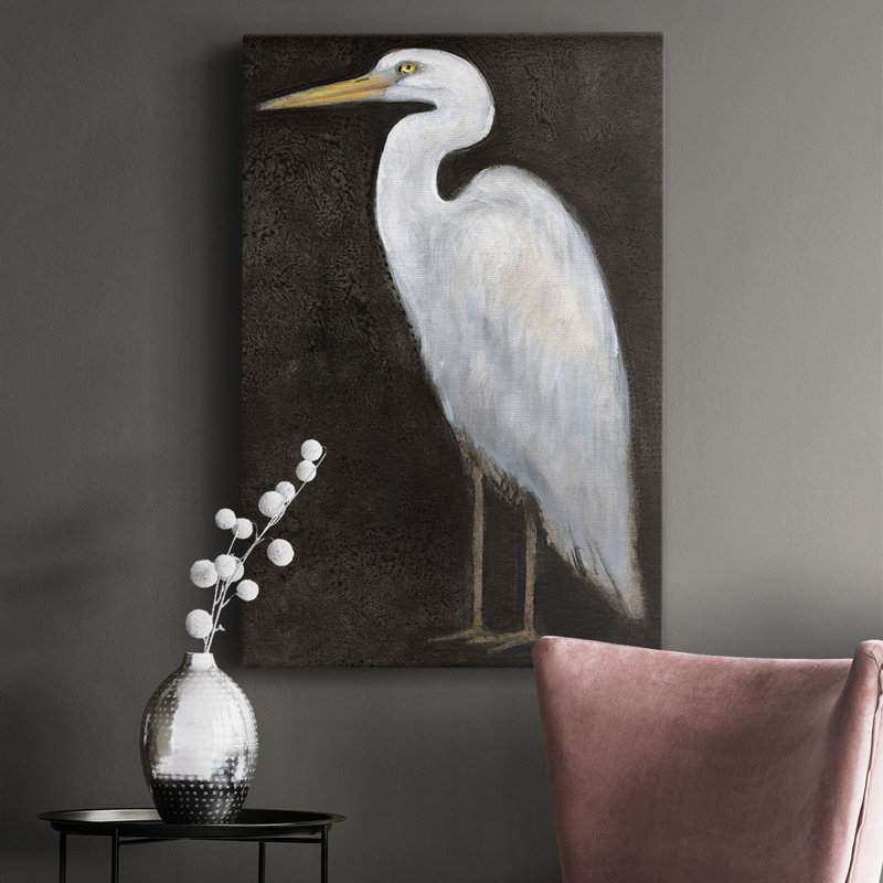 - Peinture sur toile tendue, H 60 po x l 40 po x P 1 po