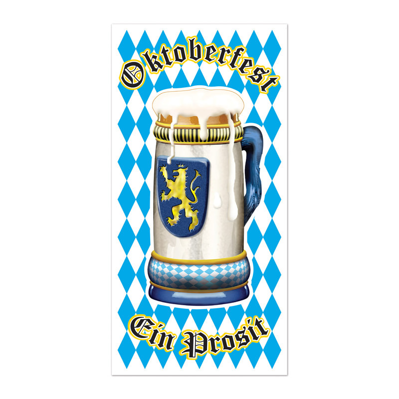 Housse pour porte Oktoberfest - 5 pi x 30 po - paquet de 12