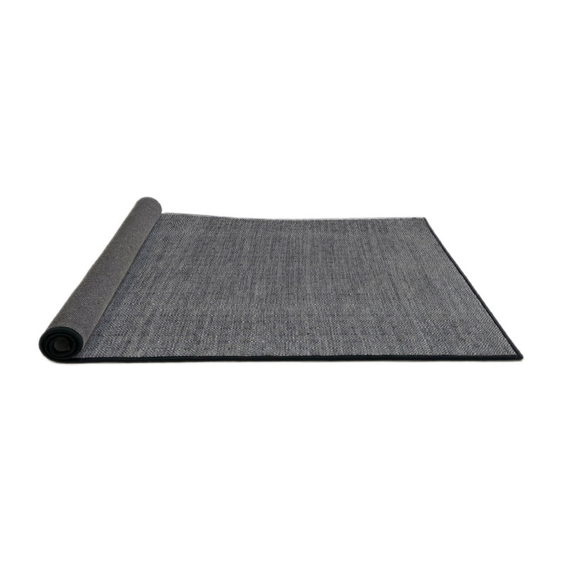 Tapis contemporain gris, Rond 6 pi