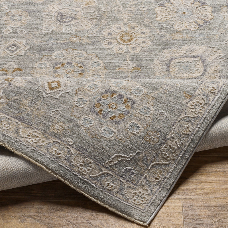 Tapis oriental gris sauge Finnlagh, Rectangle 2 pi x 3 pi