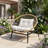 Elinor Steel Papasan Outdoor Lounge Chair with Cushions