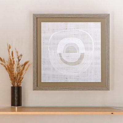 Organic Weave I Brown Framed Wall Art