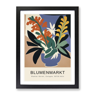 Cologne Flower Market Exhibition No.2 - Single Picture Frame Print on Wood