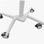 Support pour ordinateur portable blanc réglable en hauteur et inclinable, réglable en hauteur et en inclinaison de la surface du bureau