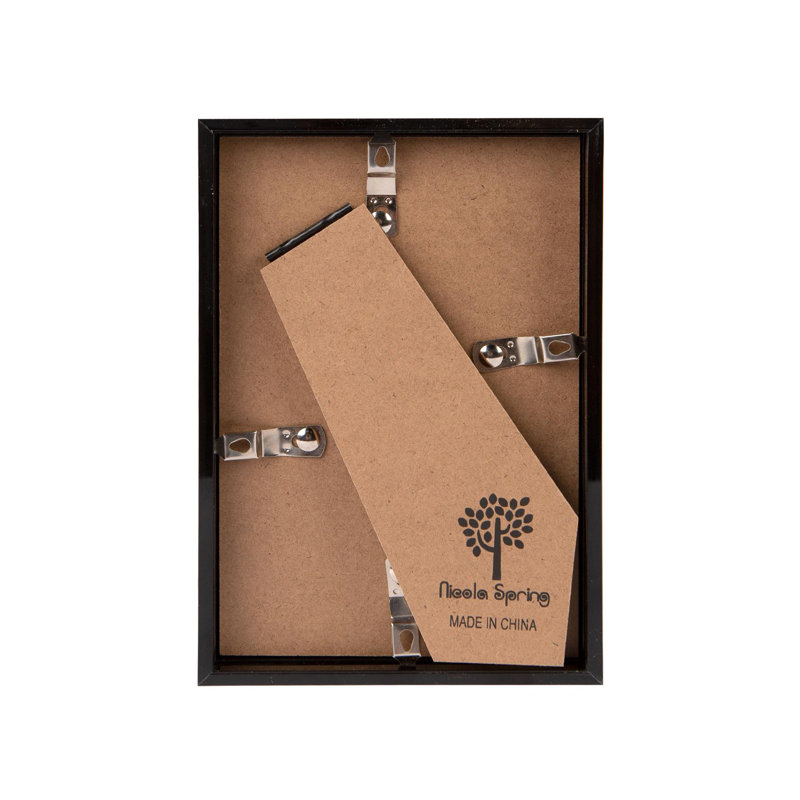 Nicola Spring - 5" x 7" 3D Deep Box Photo Frame - 4" x 6" Mount, Black