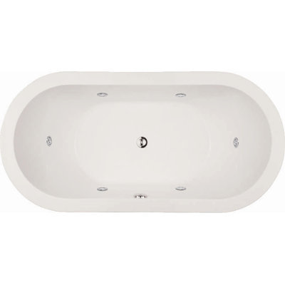 Elle 66'' x 32'' Whirlpool Acrylic Bathtub