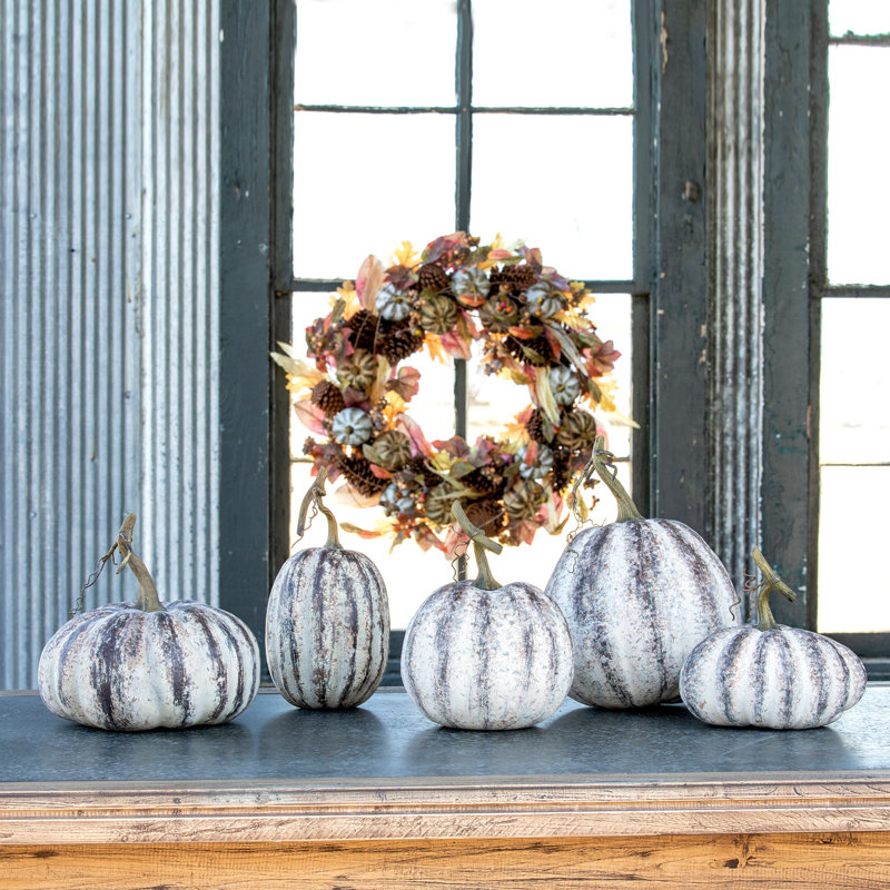 Farmhouse Pumpkins, Set Of 5