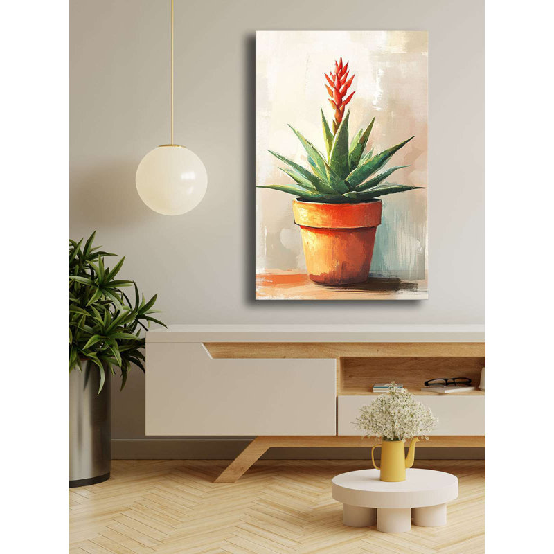 Peinture décorative sur toile, H 27,56 po x l 17,72 po