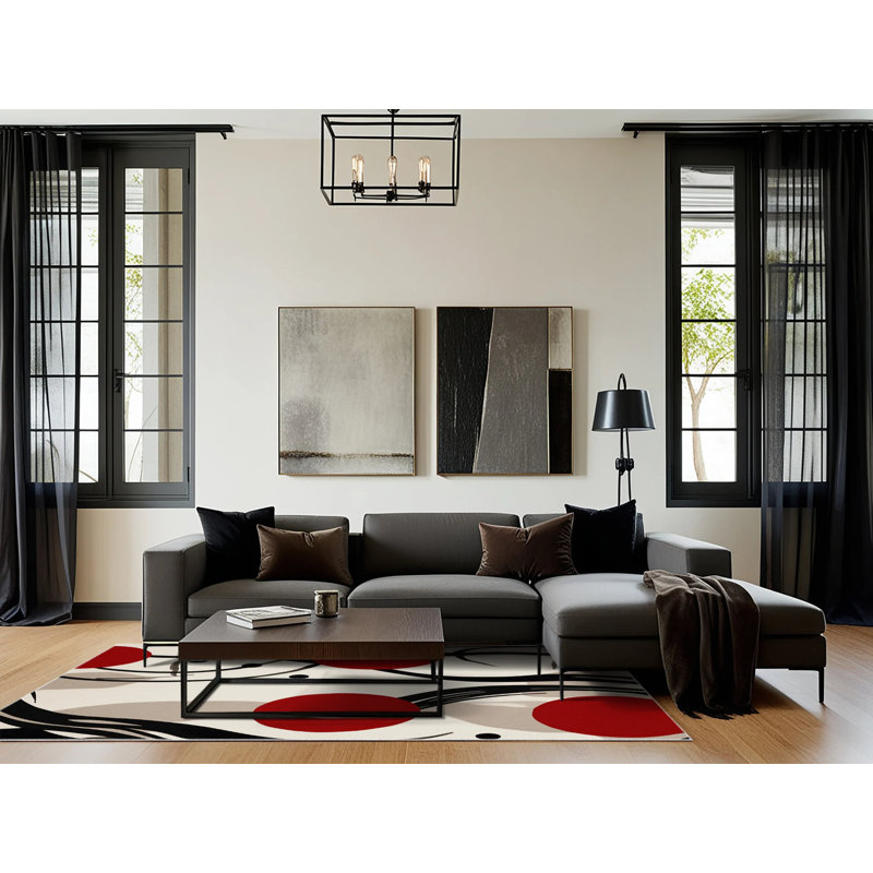 Flowing Prime Grace Rug, Rectangle 6' x 9'