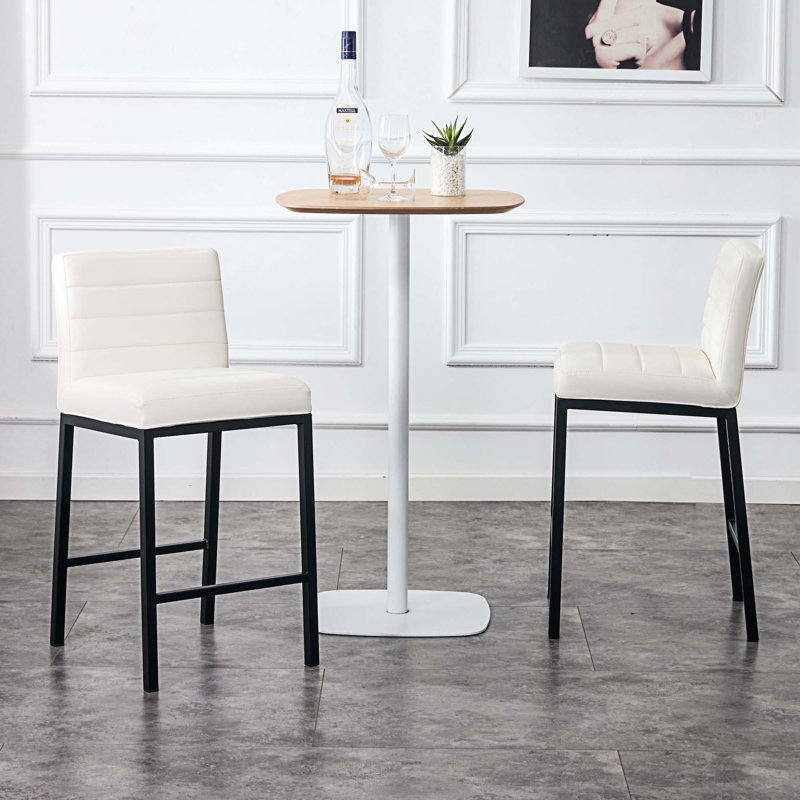 Tabouret de comptoir 25,4 po Gianlucca, Blanc