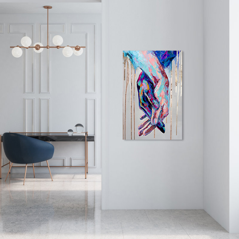 «Abstract Always Together», reproduction d'impression sur toile, H 30 po x l 20 po, Toile tendue, Sans cadre