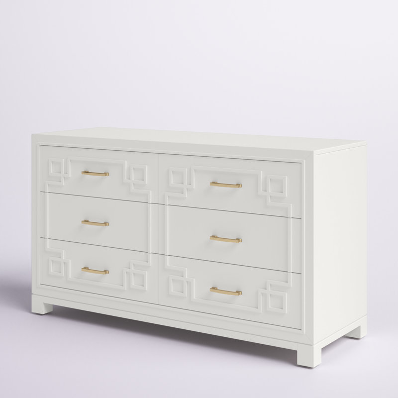 Ritner 50'' W 6 - Drawer Dresser, White