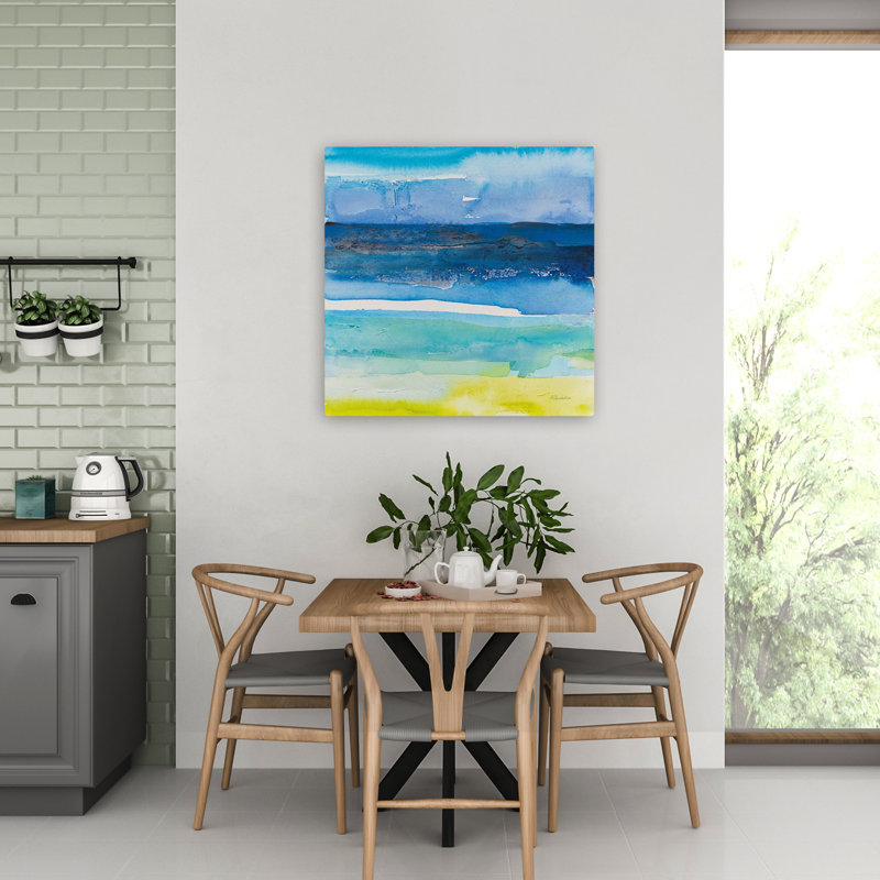 Tide Dreams I, art abstrait contemporain, H 32 po x l 32 po
