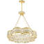 Lustre 8 lumières avec finition champagne
