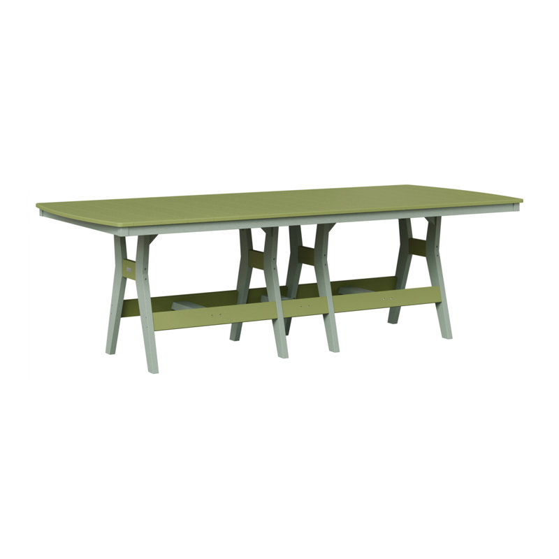Harbor Outdoor Bar Table, Kiwi Green, Seafoam