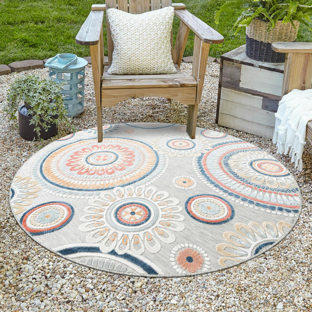 Firman Geometric Indoor / Outdoor Rug Beachcrest Home™ Rug 