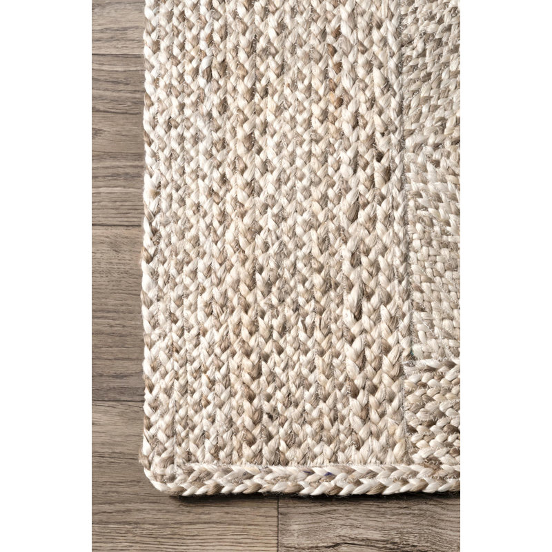 Tapis en jute Hassell Celestine Trellis, Tapis de couloir 2 pi 6 po x 6 pi