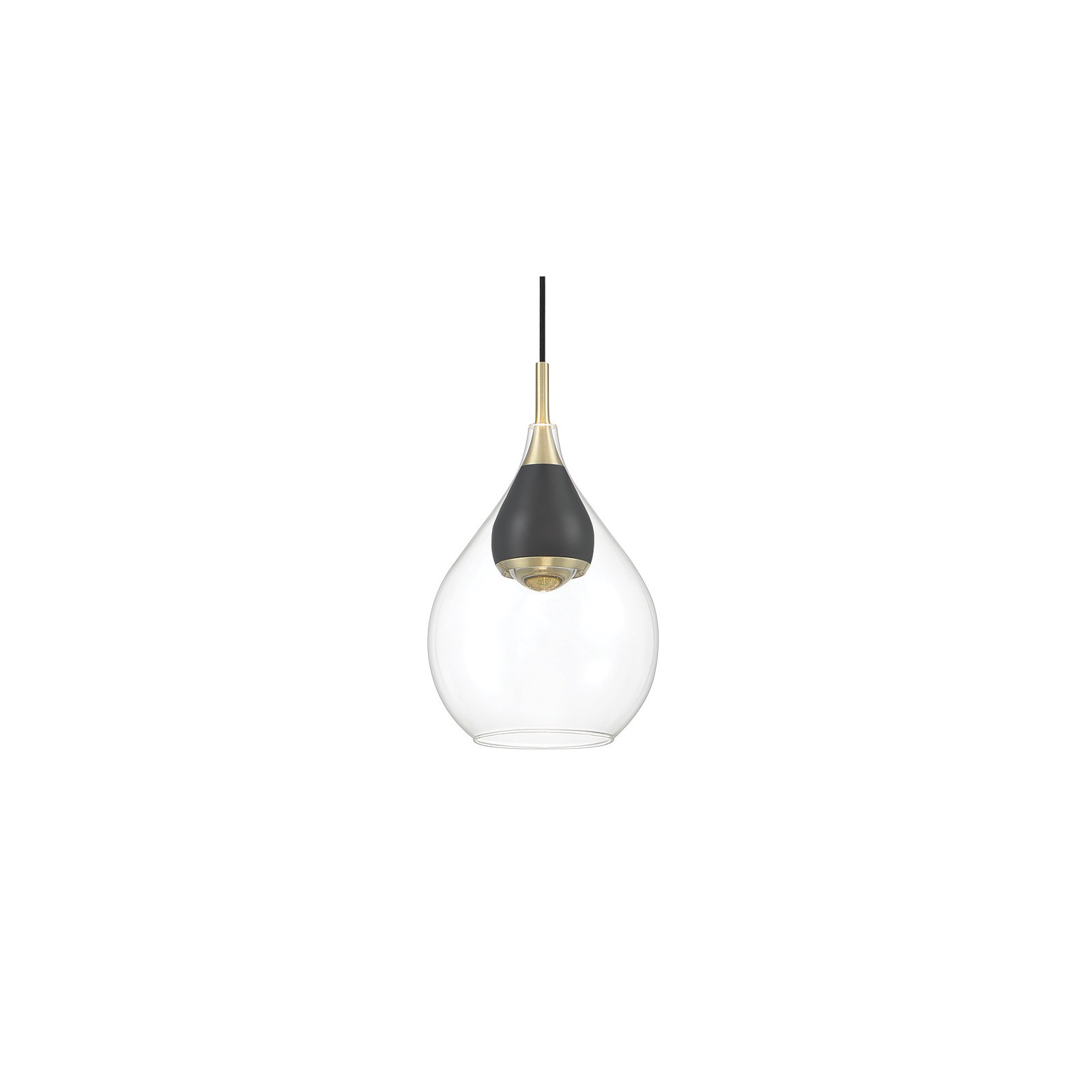 Demetra Single Light Glass Dimmable LED Pendant