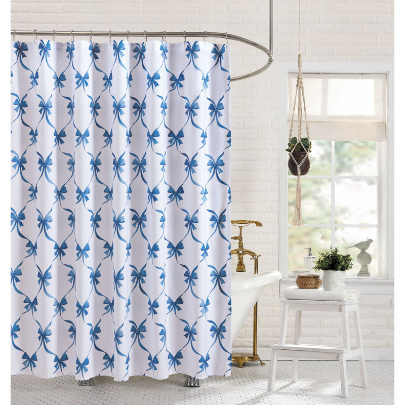 Rideau de douche Abigail, Bleu