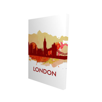 «Paint Splash London» sur toile | Décoration de ville rétro