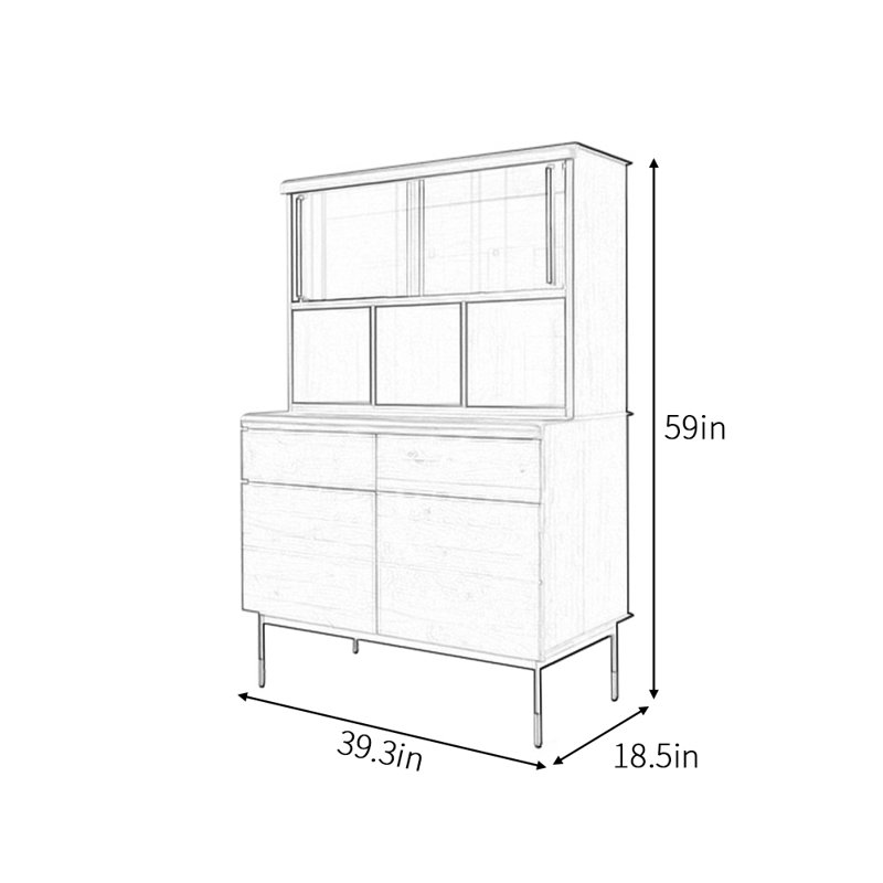 Nordic-style modern and simple sideboard