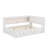 Full Size Wood Daybed With Shelves, LED And Trundle-21673911