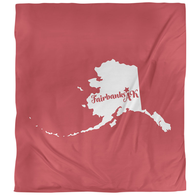Housse de couette alaska Fairbanks, Housse de couette pour très grand lit, Rouge