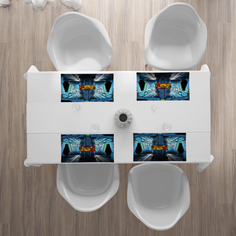 Polyester Abstract Rectangle Placemat