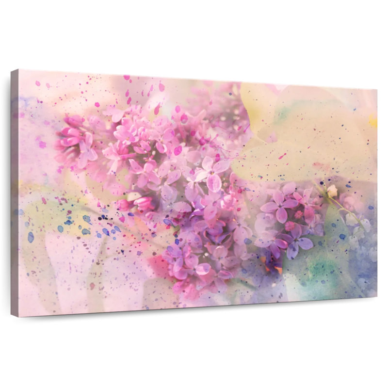 Harnek Lilac Flowers, 34" H x 51" W