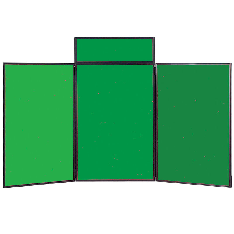 Free-Standing Bulletin Board, 110 cm H x 180 cm W, Emerald Green