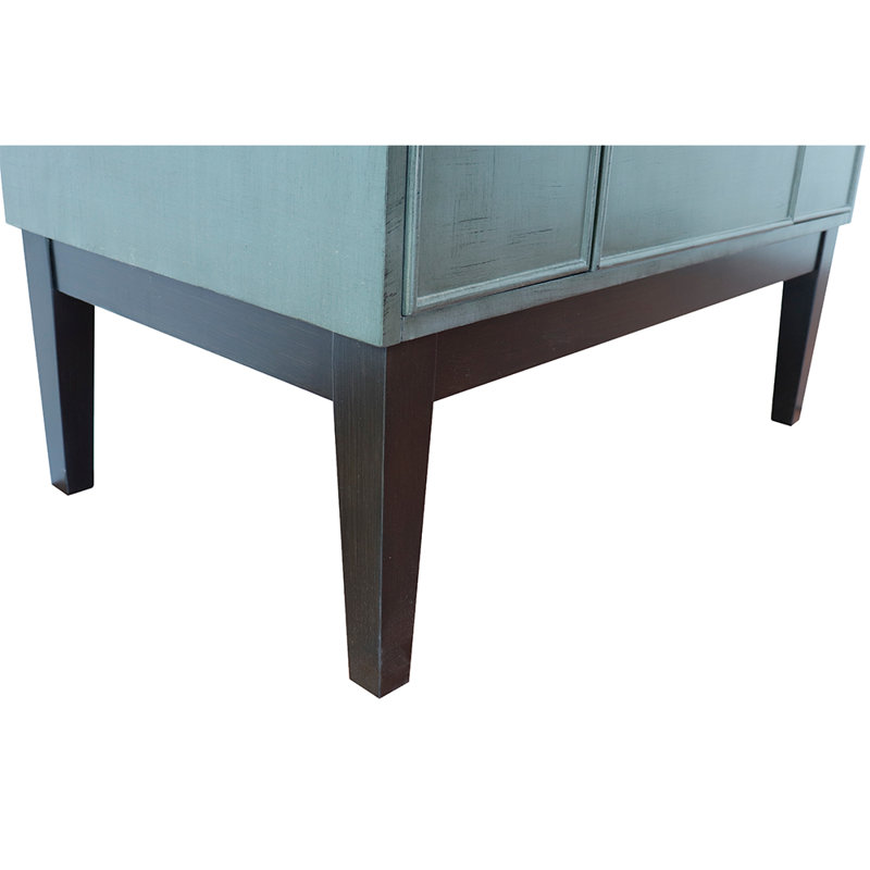 37'' Single Bathroom Vanity with Top, Black Galaxy