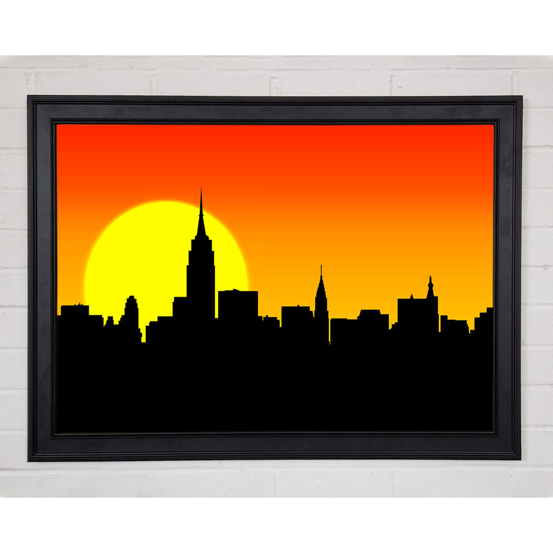 Sonnenaufgang New York City - Einzelner Bilderrahmen Kunstdrucke