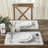 Yuletide Burlap Cotton Blend Geometric Rectangle Placemat