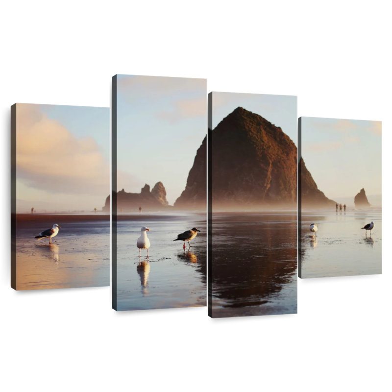 Gillard Haystack Rock Seagulls, 42" H x 68" W